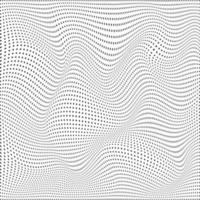 Abstract background wave of particles. Surface of wave dots. Vector