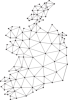 carte polygonale de l'irlande. png