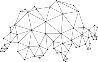 poligonale Svizzera carta geografica. png