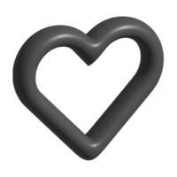 3d icona di cuore png