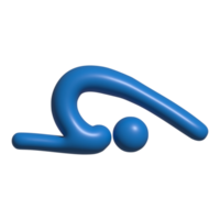 3d icono de yoga png