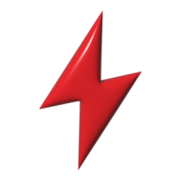 3d icon lightning png