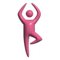 3d icon yoga movement png