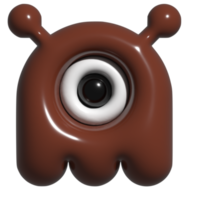 3d ikon monster, utomjording png