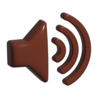 3d icon of speaker png