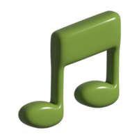 3d icône de la musique Remarque png