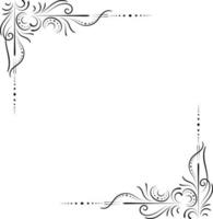 Floral frame elements vector