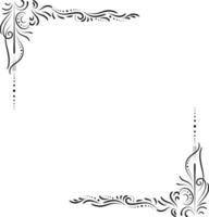 Floral frame elements vector