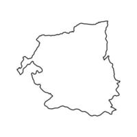 sud chaleco desarrollo región mapa, región de Rumania. vector ilustración.