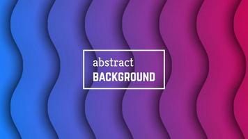 Abstract minimal wave geometric background. Purple-blue wave layer shape for banner, templates, cards. Vector illustration.