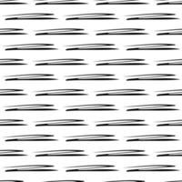 Seamless pattern with black pencil brushstrokes in abstract shapes on white background. Vector illustration