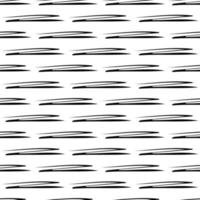 Seamless pattern with black pencil brushstrokes in abstract shapes on white background. Vector illustration