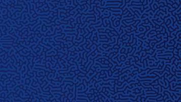 Blue Turing reaction background. Abstract diffusion pattern with chaotic shapes. Vector illustration.