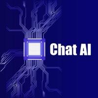 chatbot, utilizando y chateando artificial inteligencia charla larva del moscardón desarrollado por tecnología compañía. digital charla bot, robot solicitud, conversacion asistente concepto. optimizando idioma modelos para diálogo vector