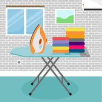 Simple Household Equipment Element Collection in Flat Illustration vector