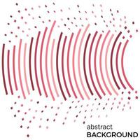 Abstract background with red lines and flying pieces. Colored circles with place for your text on a white background. vector