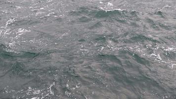 mar salpicos, ondas com espuma. água ondas superfície, fundo com cópia de espaço. fechar-se do acenando água superfície do mar. água ondulação. mar superfície. oceano aceno. video