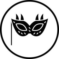 New Year Mask Vector Icon Design