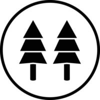 Pine Tree Vector Icon Design