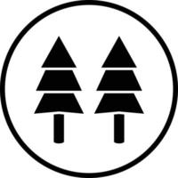 Pine Tree Vector Icon Design