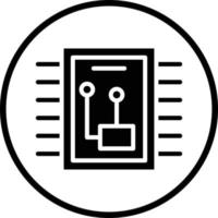 diseño de icono de vector de microchip