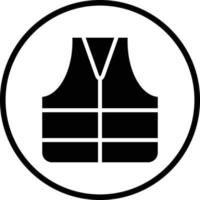 Life Jacket Vector Icon Design