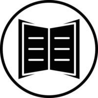 Open Book Vector Icon Design