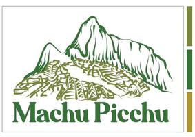 machu picchu logo icon vector