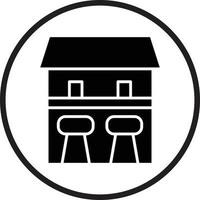 Bar Counter Vector Icon Design