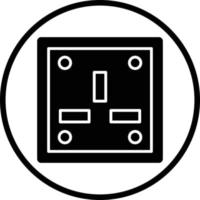 Wall Socket Vector Icon Design