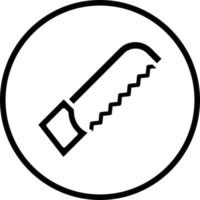 Hacksaw Vector Icon Design