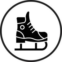 Ice Skate Vector Icon Design