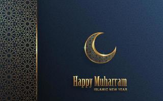 Happy Muharram, the Islamic New Year vector