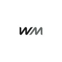 Letter WM logo or icon design vector