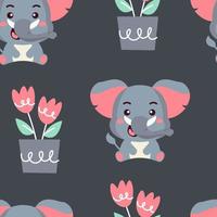 linda animales sin sema modelo. vector textura para niños lecho, tela, fondo de pantalla, envase papel, textil, camiseta impresión