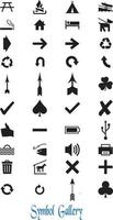 Icons and Symbols Free Vector