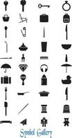 Object Icons and Symbols Free Vector