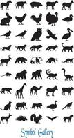 Animal Icons and Symbols Free Vector