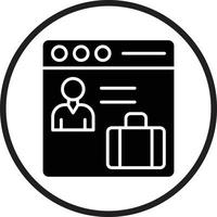 Web Portfolio Vector Icon Design