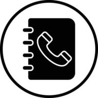 Contact Book Vector Icon Design