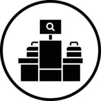 Luggage Scan Vector Icon Design