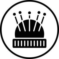 Pin Cushion Vector Icon Design