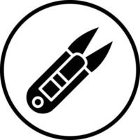 Thread Cutter Vector Icon Design