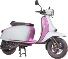 Rosa und Weiß Motorrad png