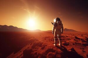 The success of the astronaut's mission on Mars. photo