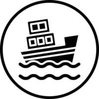 Boat Sink Vector Icon Design