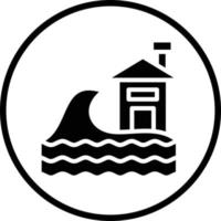 tsunami vector icono diseño