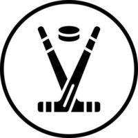 Ice Hockey Vector Icon Design