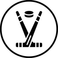 diseño de icono de vector de hockey sobre hielo