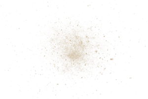 Explosion small dust particle isolated png